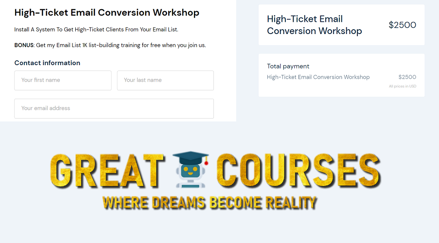 High-Ticket Email Conversion By Sean Anthony – Free Download Workshop