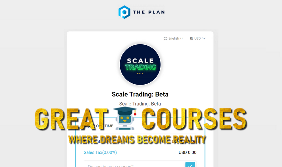 Scale Trading: Beta By Dan Hollings - Free Download Course - The Plan