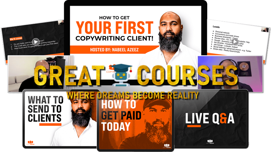 How To Get Your First Copywriting Client By Kyle Milligan & Nabeel Azeez - Copy Squad – Free Download Course + Emotion Based Selling Upgrade OTO