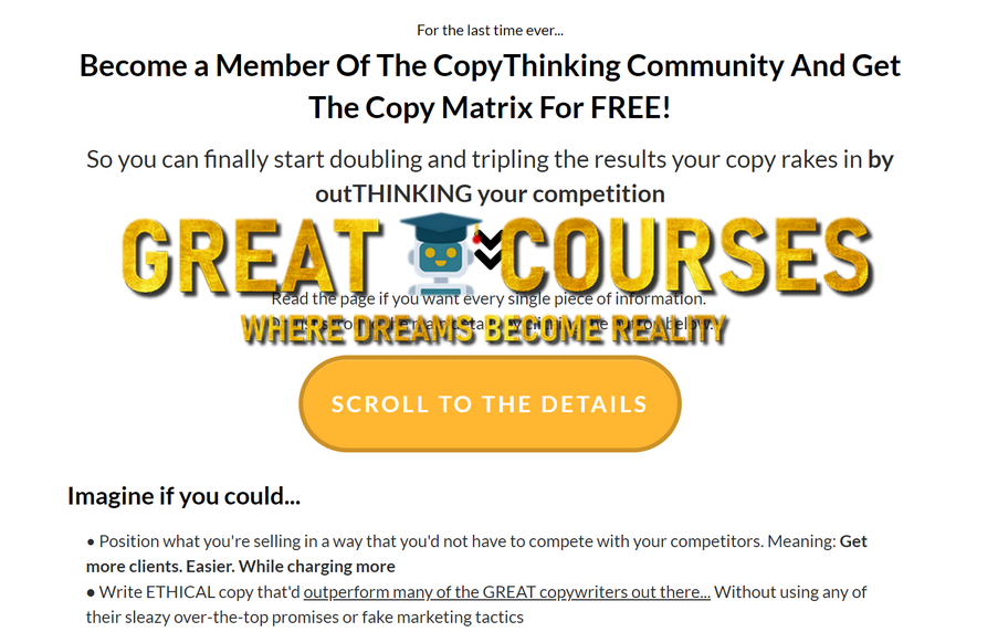 Copythinking Community By George Ten - Free Download Course