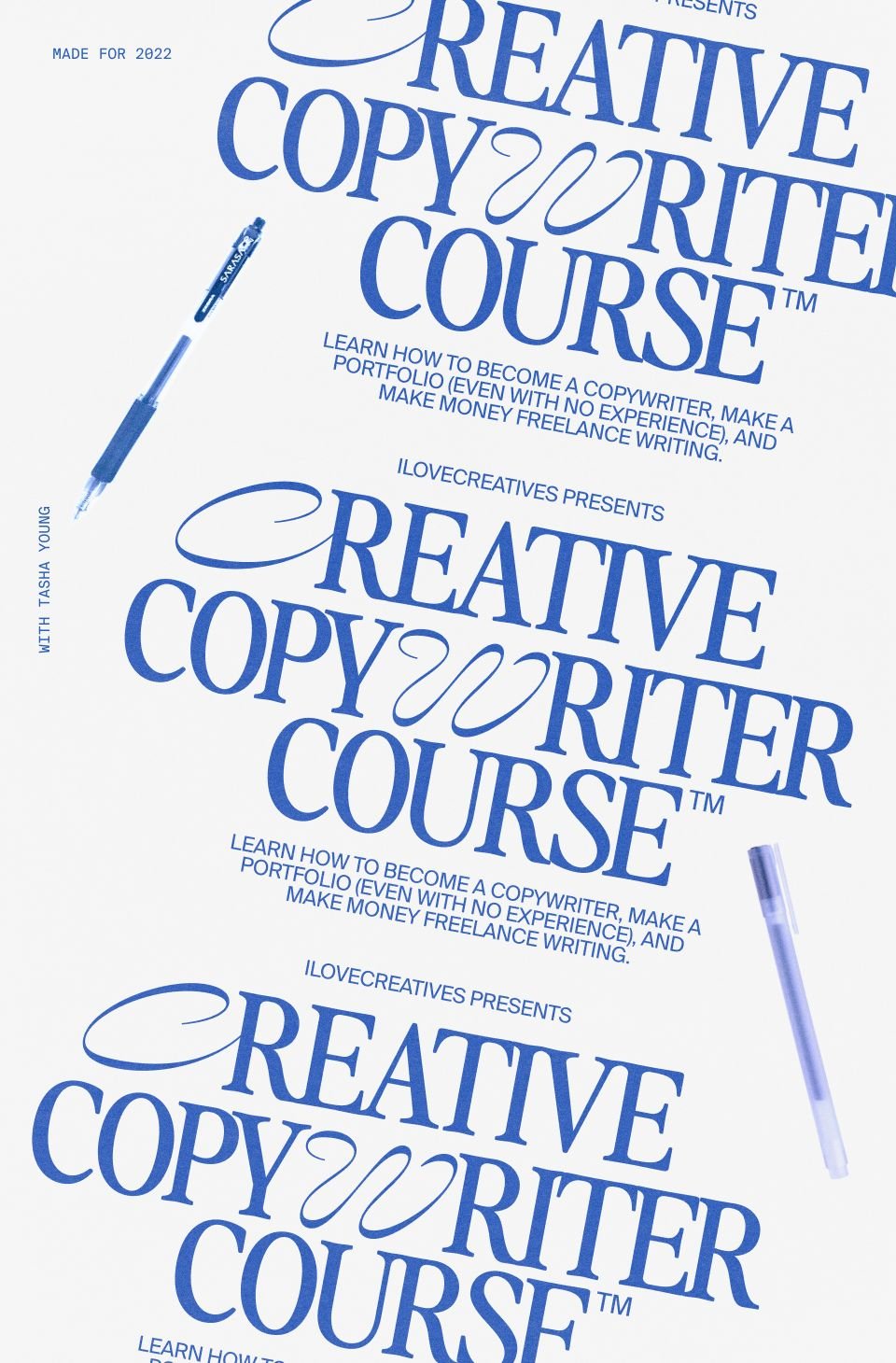 Creative Copywriting Course By Tasha Young - ILoveCreatives - Free Download