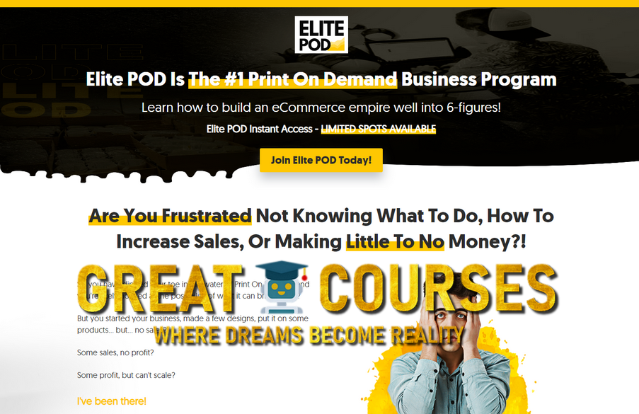 Elite POD By Jesse Anselm - Free Download Print On Demand Course - Jesse Teaches