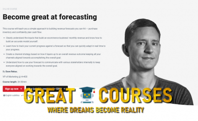Ecommerce Forecasting - Become Great At Forecasting By Dave Rekuc - Free Download CXL Institute Course Online Training