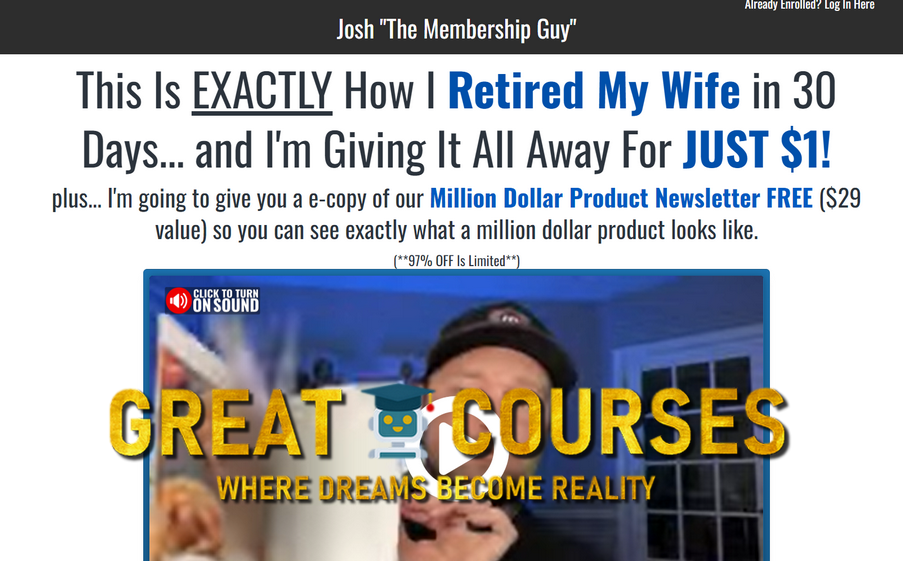 Retire Your Loved One By Josh The Membership Guy - Free Download