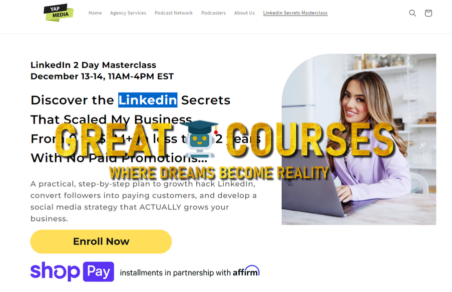 LinkedIn Secrets Masterclass By Hala Taha - Free Download Course - YAP Media