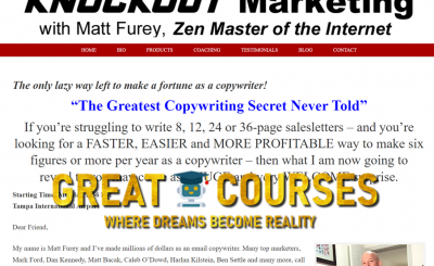 The Original Matt Furey Email Copywriting Seminar - Free Download Course - Digital Download