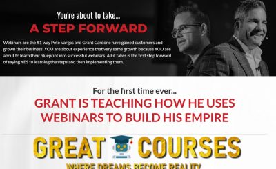 10X Webinar System By Grant Cardone & Pete Vargas - Free Download Course
