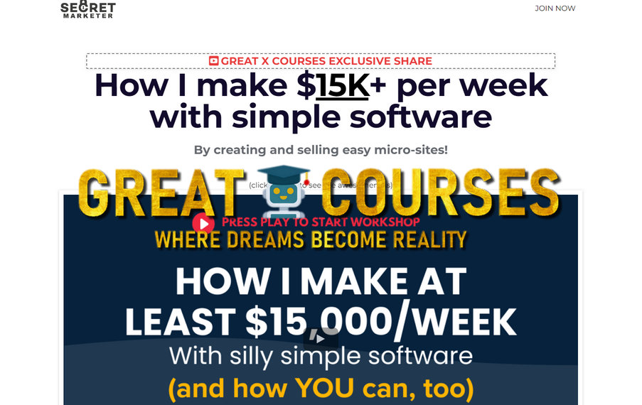 Secret Course + Coaching By Secret Marketer - Free Download