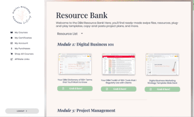 The Digital Business Manager Bootcamp Tier 2 Complete By Deya Aliaga - Free Download DBM Course + Unlimited Access To The DBM Templates & Resource Bank