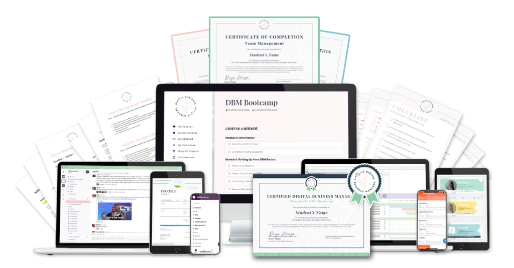 The Digital Business Manager Bootcamp Tier 2 Complete By Deya Aliaga - Free Download DBM Course + Unlimited Access To The DBM Templates & Resource Bank