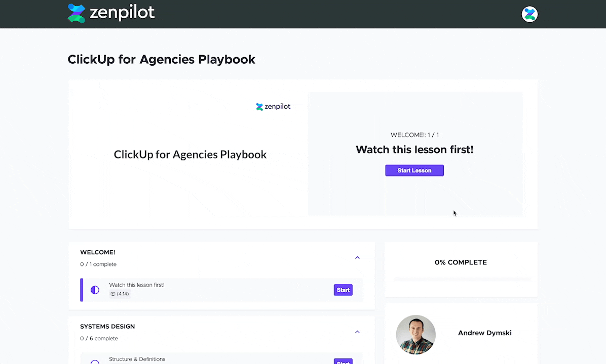 ClickUp For Agencies Playbook Business Edition By ZenPilot - Free Download Training Course - Includes The Pre-built ClickUp Process Library