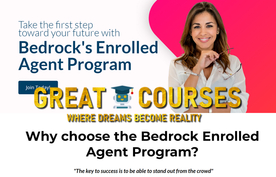 Bedrock Enrolled Agent Full Program By Bedrock Business Builders - Free Download Course - Become a Bedrock Tax Pro With Mariane