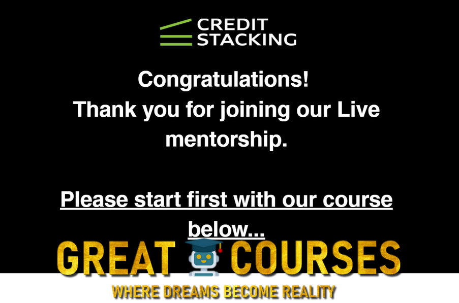 Credit Stacking Partners Live Mentorship By Mark Moss & Jack McColl - Free Download Course