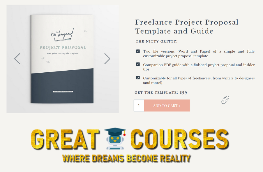 Project Proposal Freelance Template By Kat Boogaard - Free Download