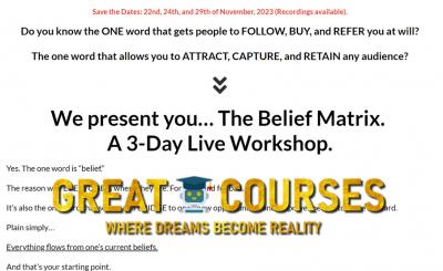 The Belief Matrix Workshop By George Ten - Free Download Course