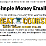Simple Money Emails By John Bejakovic - Free Download Course Training & Swipes SME