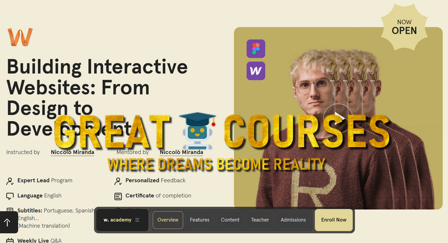 Building Interactive Websites: From Design to Development By Niccolò Miranda - Free Download Course Awwwards