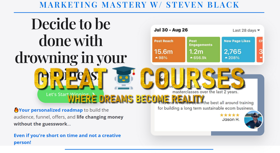 The Unstoppable Marketing Masterclass By Steven Black - Free Download Course Marketing Mastery