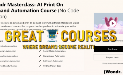 Wondr Masterclass - AI Print On Demand Automation Course - Free Download