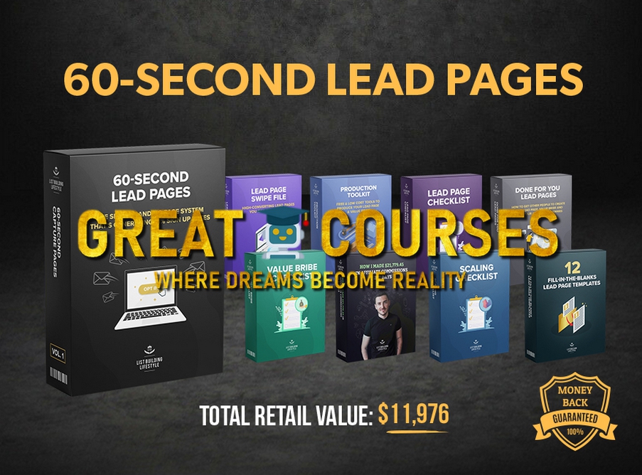 60-Second Landing Pages By Igor Kheifets - Free Download Course 60 Second - 60 Seconds + Conversion-Doubler Template OTO