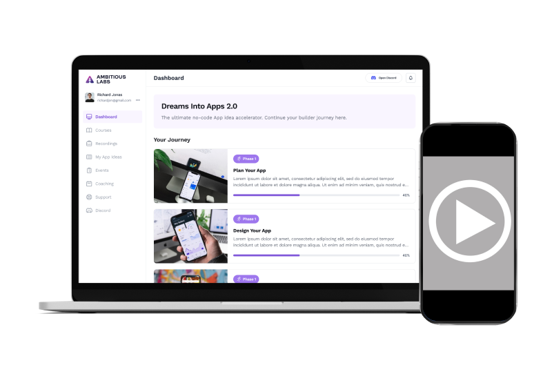 Dreams Into Apps Academy By Ambitious Labs - Free Download Course - Accelerator Videos Included