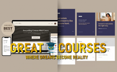 Storytelling Mini Marketing Course + BingeAble Carousel Templates Bundle By HelloStoryTale - Free Download