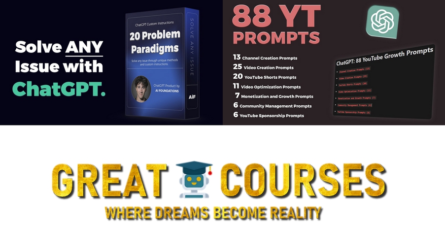 20 Problem Paradigms + 88 YT Growth Prompts By Drake Surach - Free Download