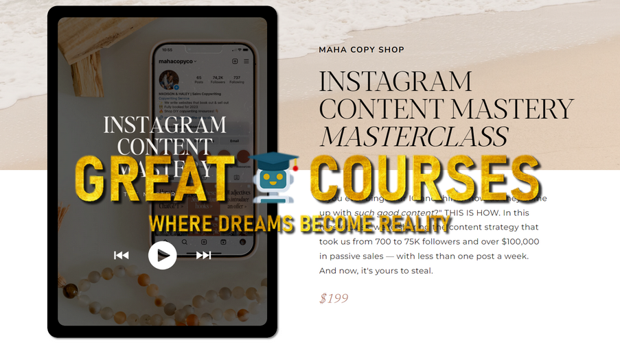 Instagram Content Mastery By Maha Copy Co. - Free Download Masterclass Course