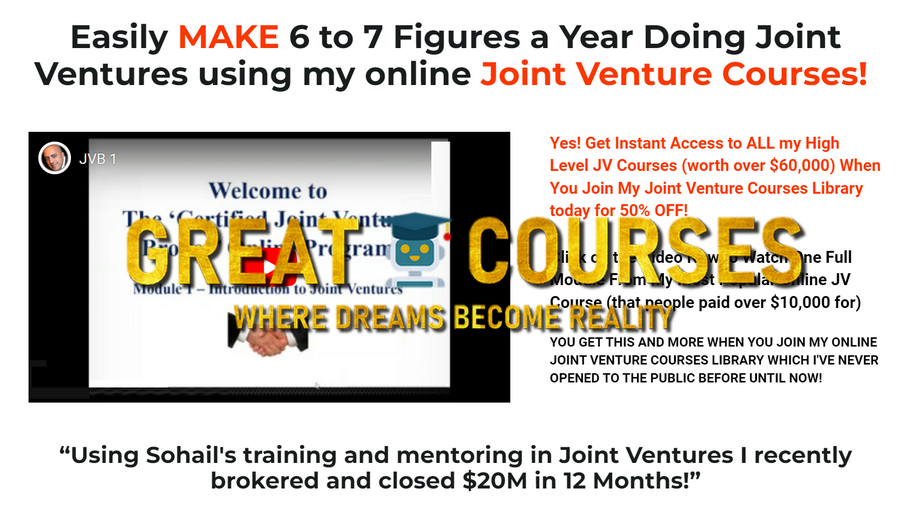 Joint Venture Courses By Sohail Khan - Free Download All JV University Courses 