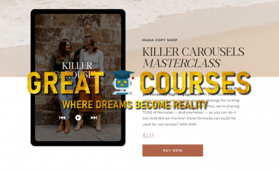 Killer Carousels Masterclass By Maha Copy Co - Free Download Course