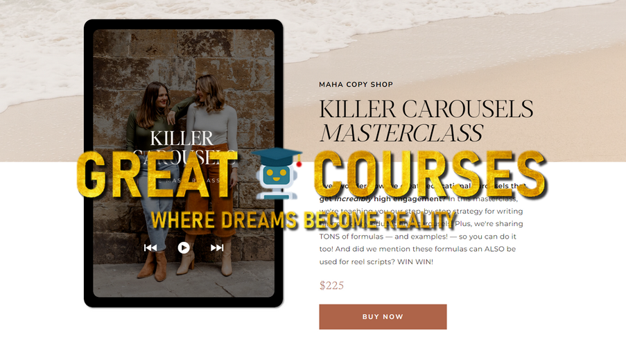Killer Carousels Masterclass By Maha Copy Co - Free Download Course