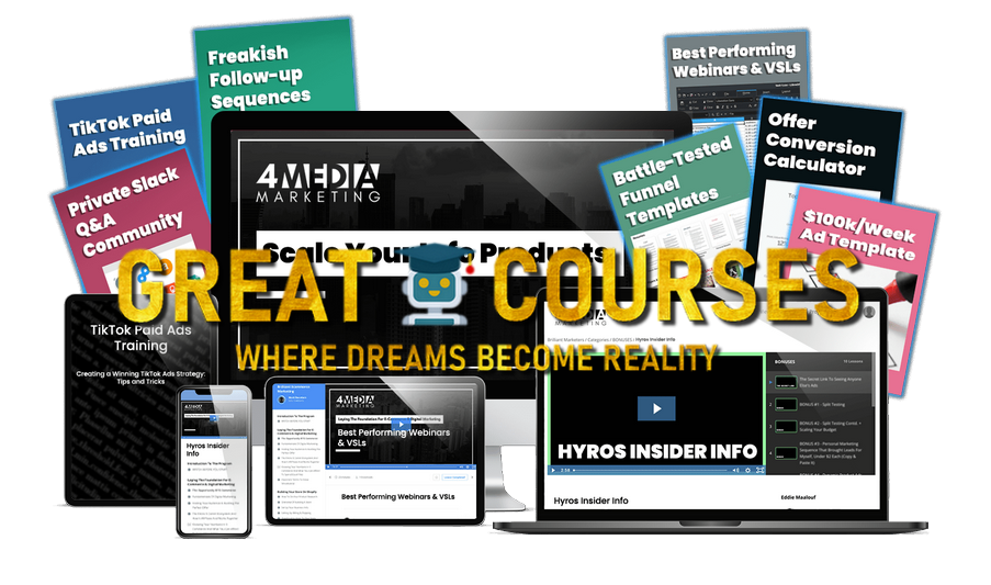 Scale Your Info Products + TikTok Mastery By 4Media Marketing - Free Download Course