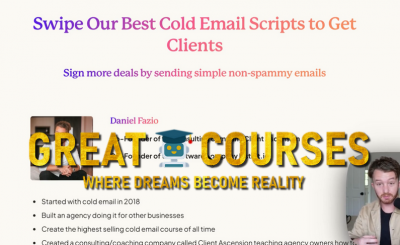 Script Swipes By Cold Email Wizard - Free Download - Daniel Fazio - All The Packs Bundle + Upsell Call Booking Vault & Sales Vault