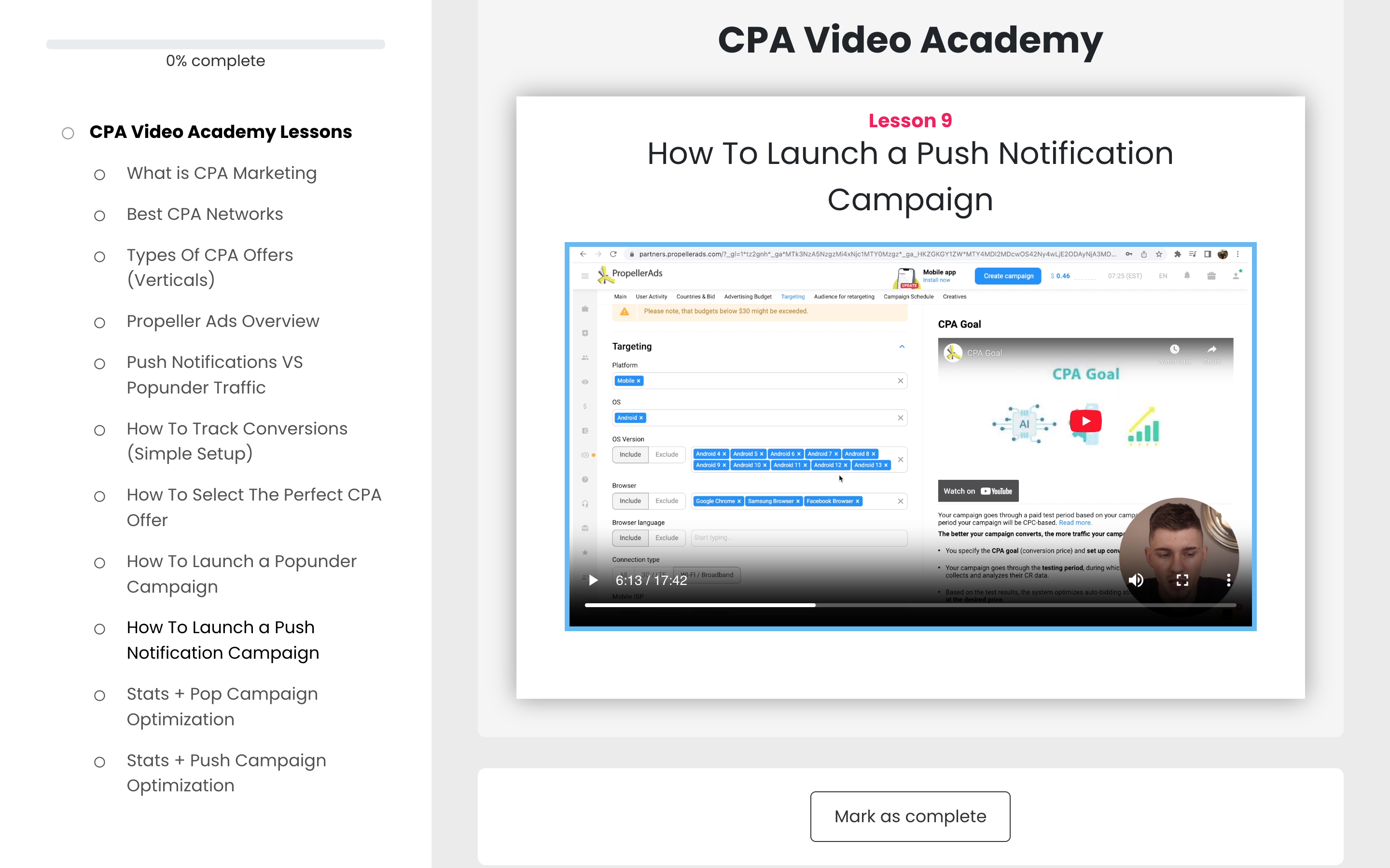 CPA Video Academy By Damien Belak - Free Download Course