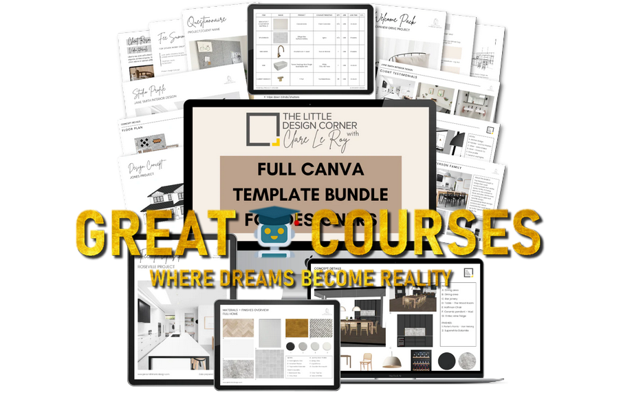 The Full Canva Template Bundle For Designers By Clare Le Roy - Free Download