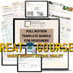 Full Notion Template Bundle For Designers By Clare Le Roy - Free Download - The Little Design Corner