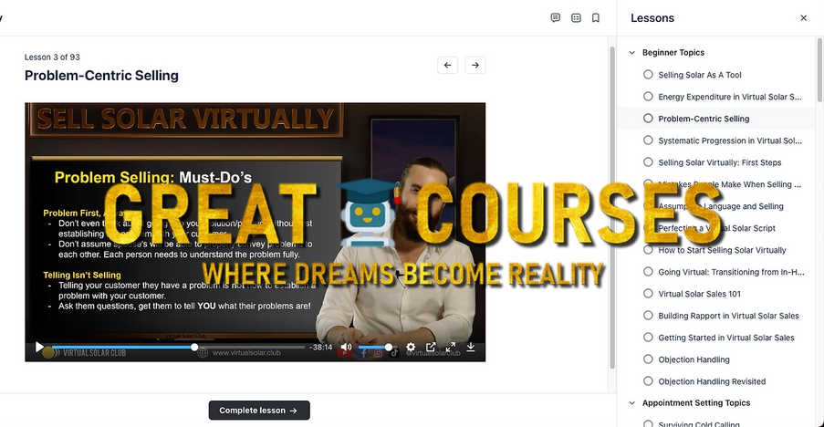 Virtual Solar Club By Joshua King & Joe - Free Download Course Virtual Solar Sales Training