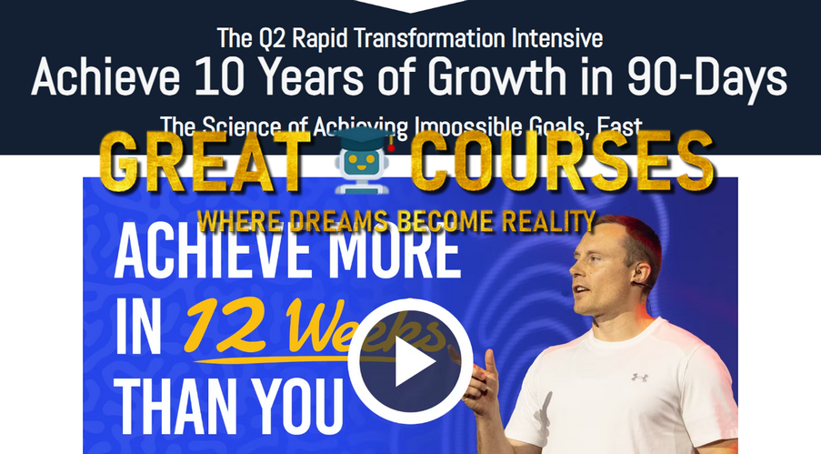 The 12-Week Rapid Transformation Q2 Intensive By Benjamin Hardy - Free Download Course