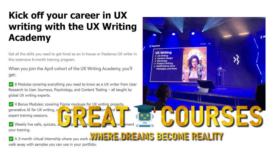 UX Writing Academy - Free Download Course + Bonuses - UX Writing Hub