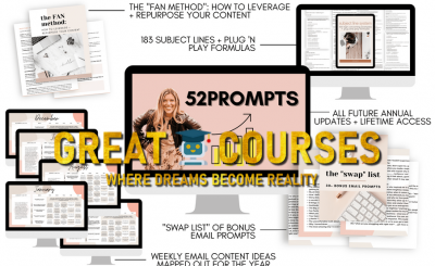 52 Prompts Email Newsletter By Gemma Bonham-Carter - Free Download 52Prompts + OTO
