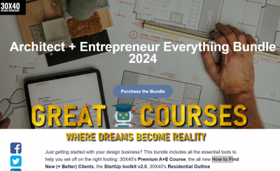 Architect + Entrepreneur Everything Bundle 2024 By Eric Reinholdt - Free Download All Courses - 30x40 Design Workshop