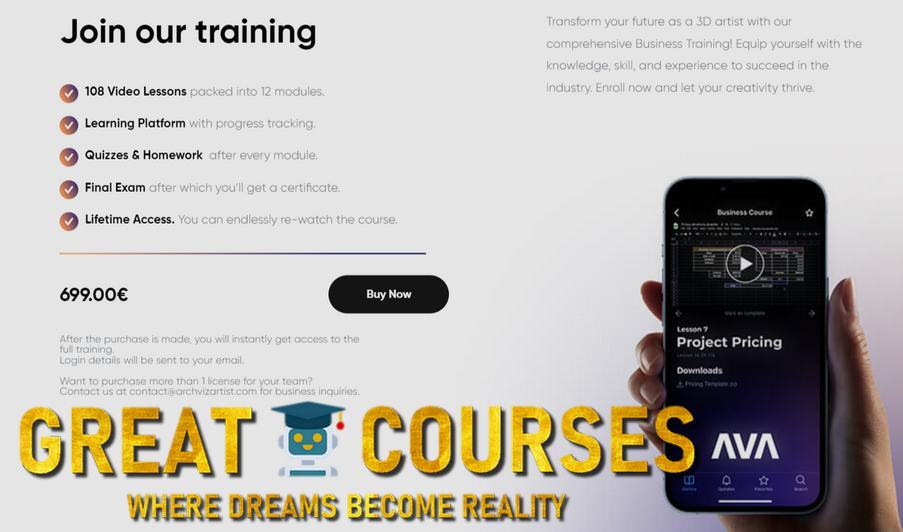 Business Course - From Artistry To Business For Creatives By Arch Viz Artist - Free Download Course From The Business Bundle - Agnieszka Klich AVA