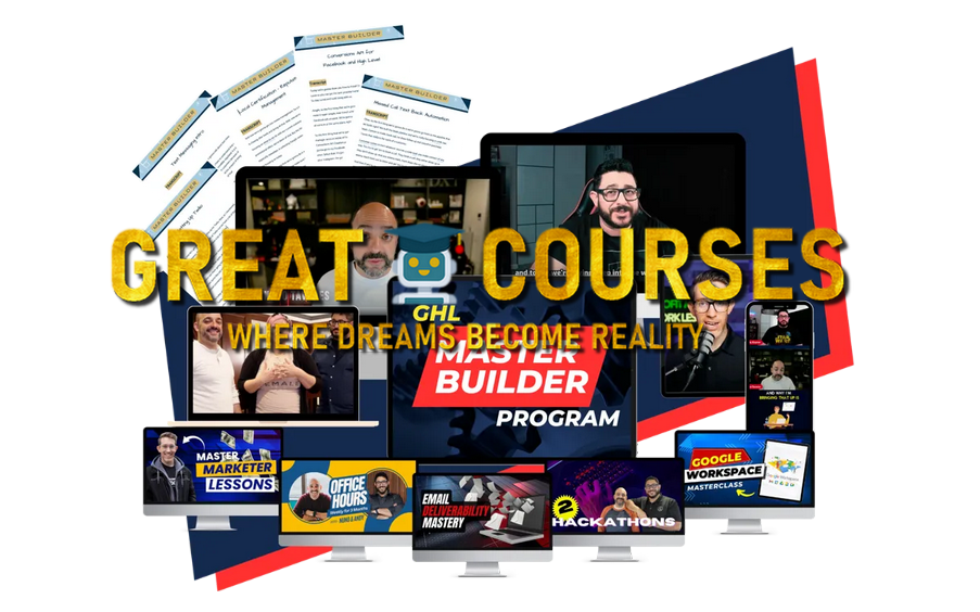 GHL Master Class - Go High Level GHL Master Builder Program By Nuno Taveres, Andy Klepner, Matt Deseno & Esther Inman - Free Download Course