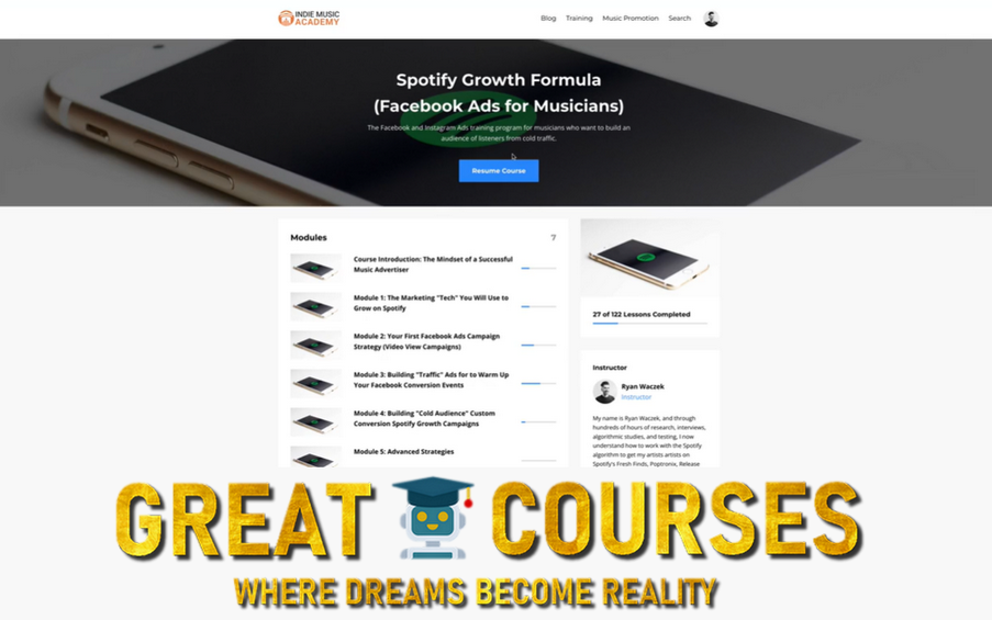 The Spotify Growth Formula By Ryan Waczek - Free Download Course - Indie Music Academy