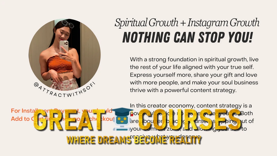 Nothing Can Stop You By Sofi - AttractWithSofi - Free Download Instagram Course - Spiritual Growth + Instagram Growth