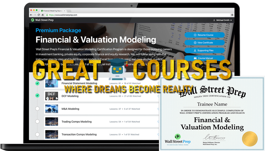 Financial Modeling Premim Package By Wall Street Prep - Free Download Course