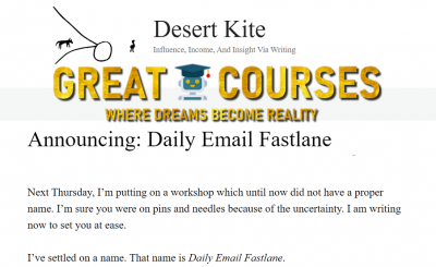 Daily Email Fastlane By John Bejakovic - Free Download Workshop Course - Desert Kite