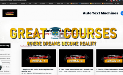 The Auto Texting Machines By Greg Morrison - Free Download OMG Machines Academy AI Auto Blogger Course