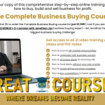 The Complete Business Buying Course By Jonathan Jay - Free Download