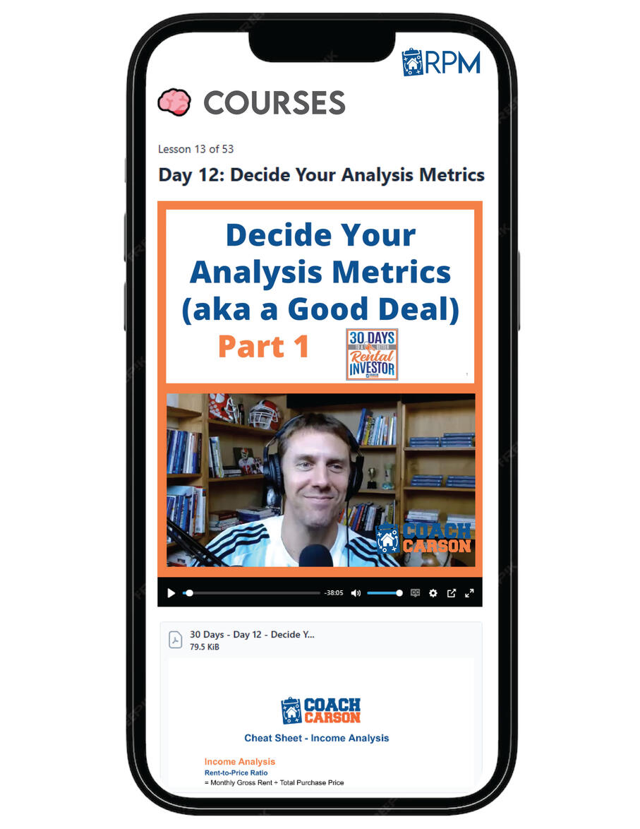 Rental Property Mastery By Coach Chad Carson - Free Download RPM Course